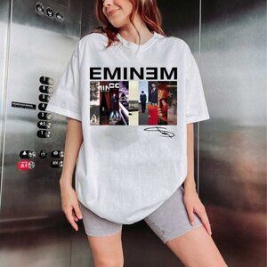 Eminem Vintage Albums Rap Music Fan Gift Graphic Hip Hop Concert T-shirt 17